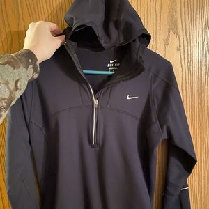 Nike black 3/4 zip